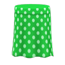 falda a lunares [Verde] (Verde/Blanco)