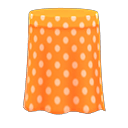 falda a lunares [Naranja] (Naranja/Blanco)