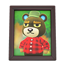 Grizzly's photo [Dark wood] (Black/Red)