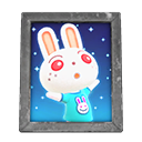 月兔的照片 [銀色] (白色/藍色)