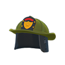 casque de pompier [Vert kaki] (Vert/Noir)