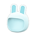 bunny hood [White] (White/Aqua)