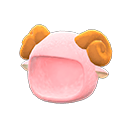 sheep hood [Pink] (Pink/Brown)