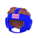 casque de boxe [Bleu] (Bleu/Multicolore)