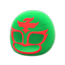 Wrestlingmaske [Grün] (Grün/Rot)