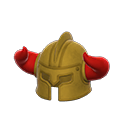 casco bárbaro [Dorado] (Amarillo/Rojo)