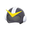 шлем супергероя [Черный] (Черный/Желтый)