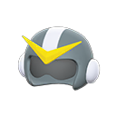шлем супергероя [Серебро] (Серый/Желтый)