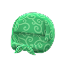 pañuelo anudado en la nariz (Verde/Verde)