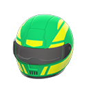 casco da pilota [Verde] (Verde/Giallo)