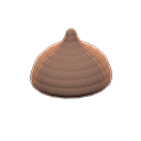 acorn knit cap: (Chestnut) Brown / Brown