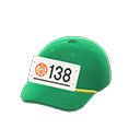 市場拍賣員帽子 [綠色] (綠色/白色)
