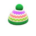 Secondary image of Colorful striped knit cap
