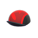 cycling cap [Black & red] (Red/Black)