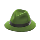 фетровая шляпа [Зеленый] (Зеленый/Черный)
