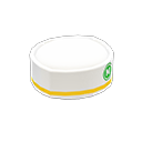 Küchen-Papiermütze [Weiß-gelb] (Gelb/Weiß)