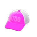 網帽 [粉紅色] (粉紅色/白色)