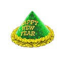gorro de Año Nuevo [Verde] (Verde/Amarillo)