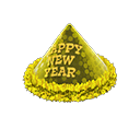 新年帽 [黄色] (黄色/黄色)