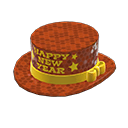 新年丝质礼帽 [橘色] (橘色/黄色)