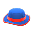 sombrero de paseo [Azul] (Azul/Rojo)