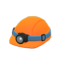 ライトつきヘルメット [オレンジ] (オレンジ/ブルー)