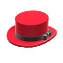 sombrero de copa [Rojo] (Rojo/Negro)