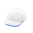 運動帽 [白色×藍色] (白色/藍色)