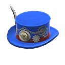 шляпа в стиле стимпанк [Синий] (Синий/Черный)