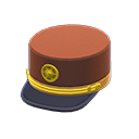 站務員帽子 [棕色] (棕色/米色)