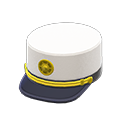 cappello da macchinista [Bianco] (Bianco/Nero)