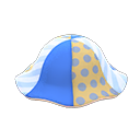 chapeau tulipe patchwork [Bleu] (Bleu/Beige)