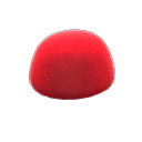 gorro de piel sintética [Rojo] (Rojo/Rojo)