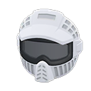 casco de paintball [Blanco] (Blanco/Negro)