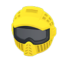 casco de paintball [Amarillo] (Amarillo/Negro)