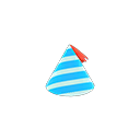 小派對帽 [淺藍色] (水藍色/紅色)