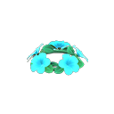 Leuchtblumenkranz [Hellblau] (Hellblau/Grün)