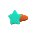 Sternhaarnadel [Minzgrün] (Grün/Orange)