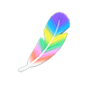 rainbow feather