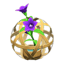 esfera de bambú [Seco] (Amarillo/Púrpura)