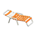 Animal Crossing New Horizons Orange Beach Chair
