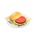 tomato bagel sandwich
