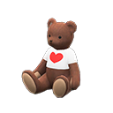 bébé ours [Chocolat] (Brun/Rouge)