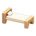 wooden-block bed