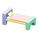 Animal Crossing New Horizons Pastel Wooden-block Bed