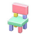Animal Crossing New Horizons Pastel Wooden-block Chair