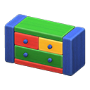 Animal Crossing New Horizons Colorful Wooden-block Chest