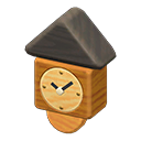 houtblokklok: (Gemengd hout) Zwart / Bruin
