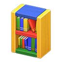 wooden-block bookshelf: (Colorful) Yellow / Colorful