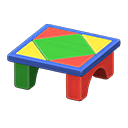 Animal Crossing New Horizons Colorful Wooden-block Table